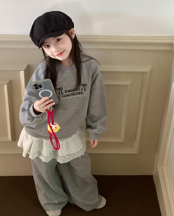 2024秋新品HY★子供服　セットアップ★100cm〜160cm 2色