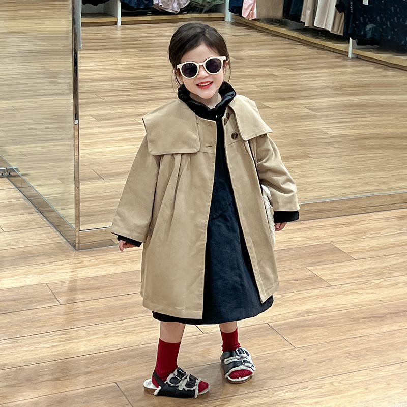 2024秋新品★子供服 　トレンチコート★90cm〜150cm