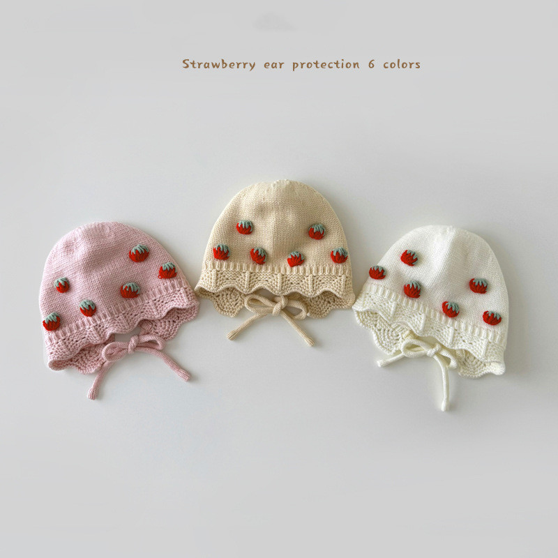 「2024」子供用★帽子★耳カバー★ベビー★ニット帽子★可愛い★6色