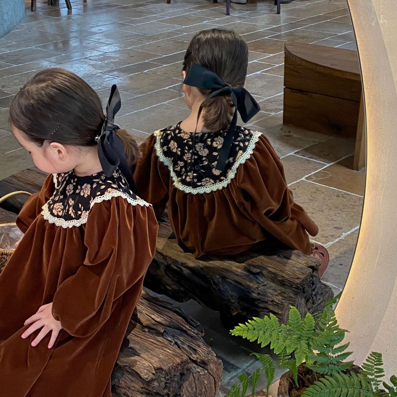 2024★春秋新作★韓国風子供服★ワンピース★90cm〜130cm 2色