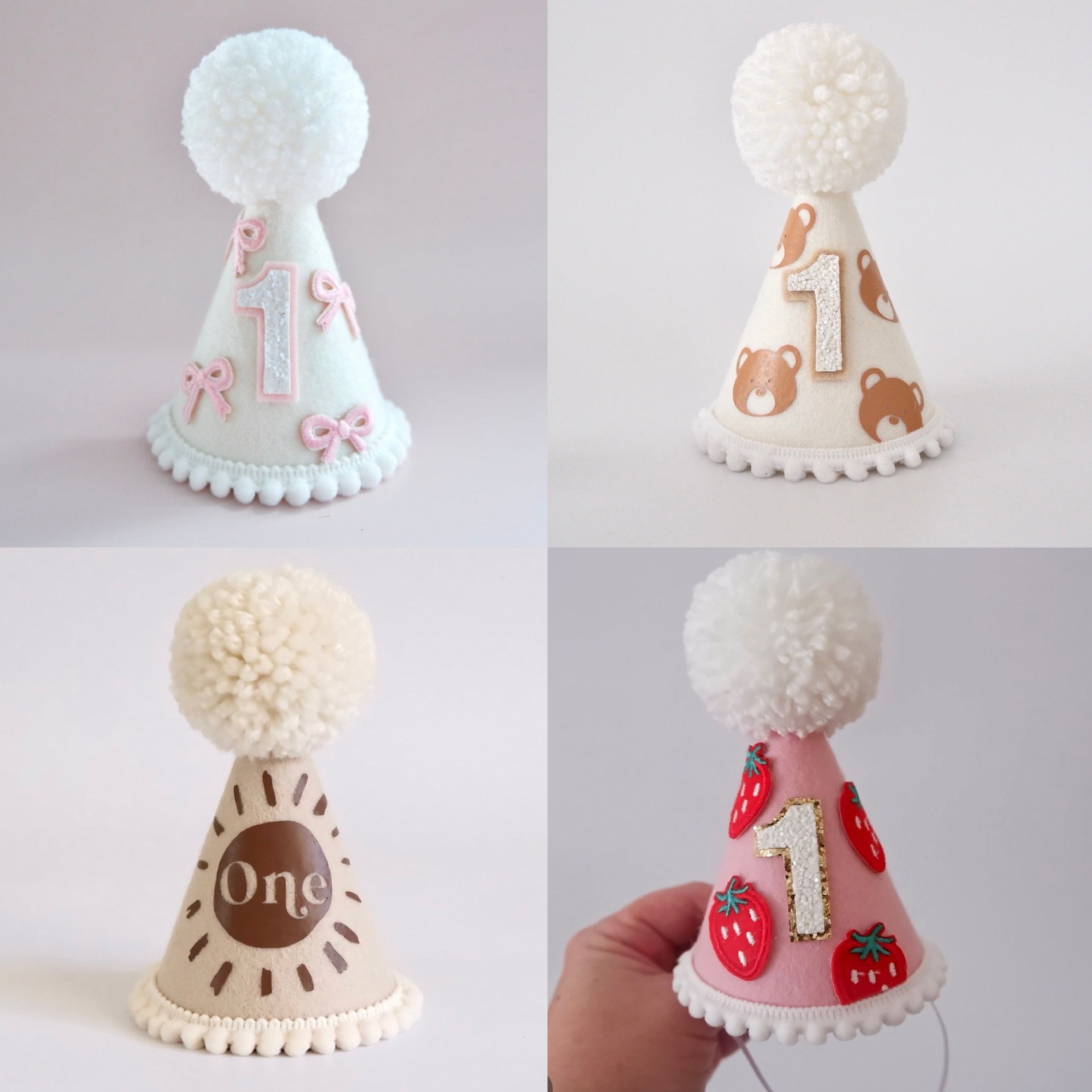 2024年新品★子供用記念日お祝い★飾り帽子★ 6色