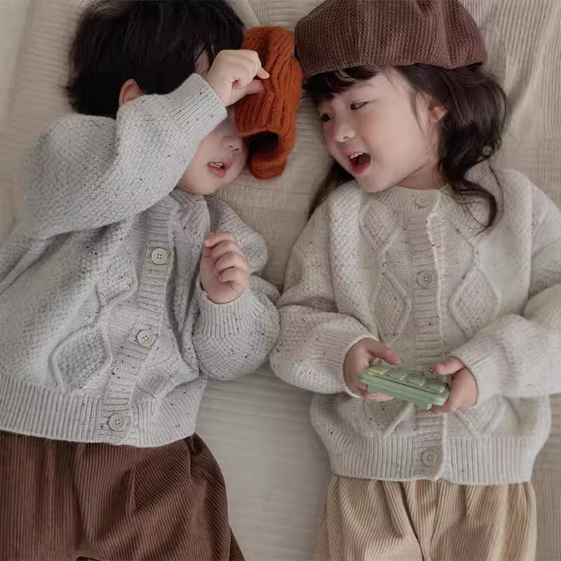 「2024」子供服★トップス★ニット★セーター★韓国風子供服★2色90cm〜130cm