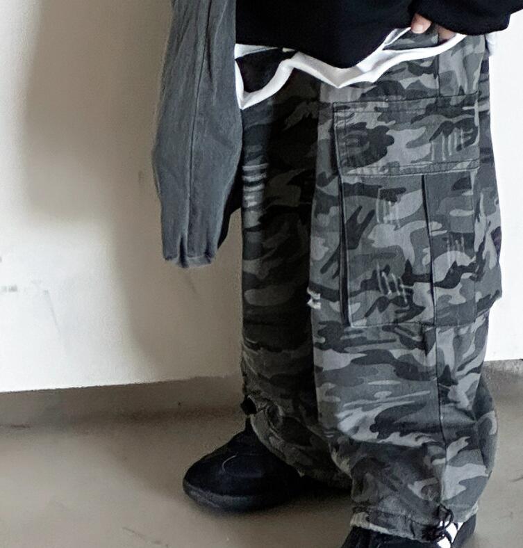 2024秋新作★子供服　迷彩ズボン★90cm〜140cm