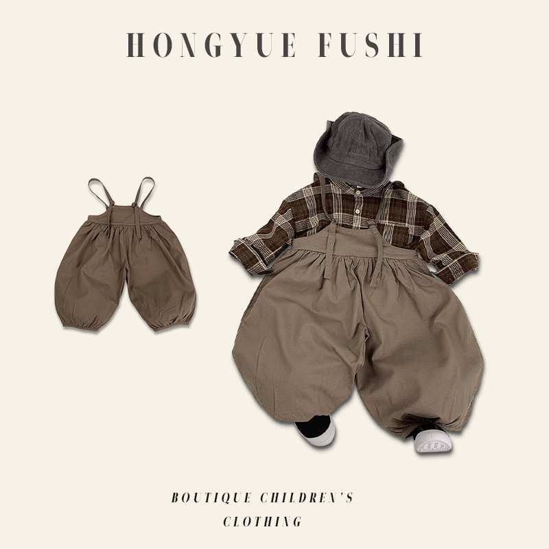 「2024」子供服★サロペット★無地★韓国風子供服★80cm〜130cm