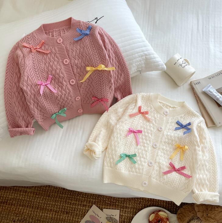 「2024」子供服★トップス★ニット★カーディガン★韓国風子供服★2色90cm〜140cm