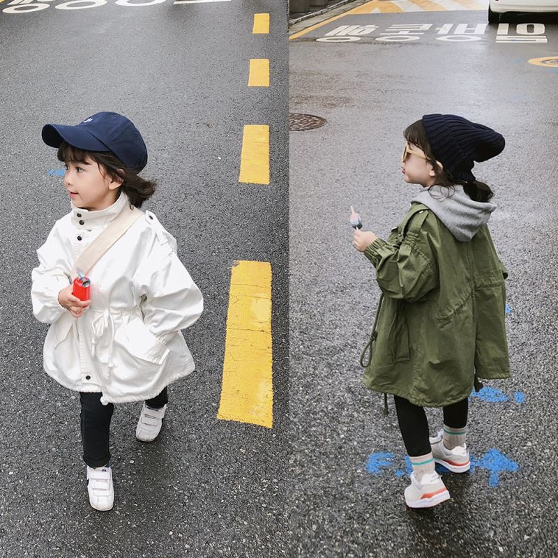 2024新品★子供服 　トレンチコート★タグ7/100-105cm〜タグ15/125-130cm 2色