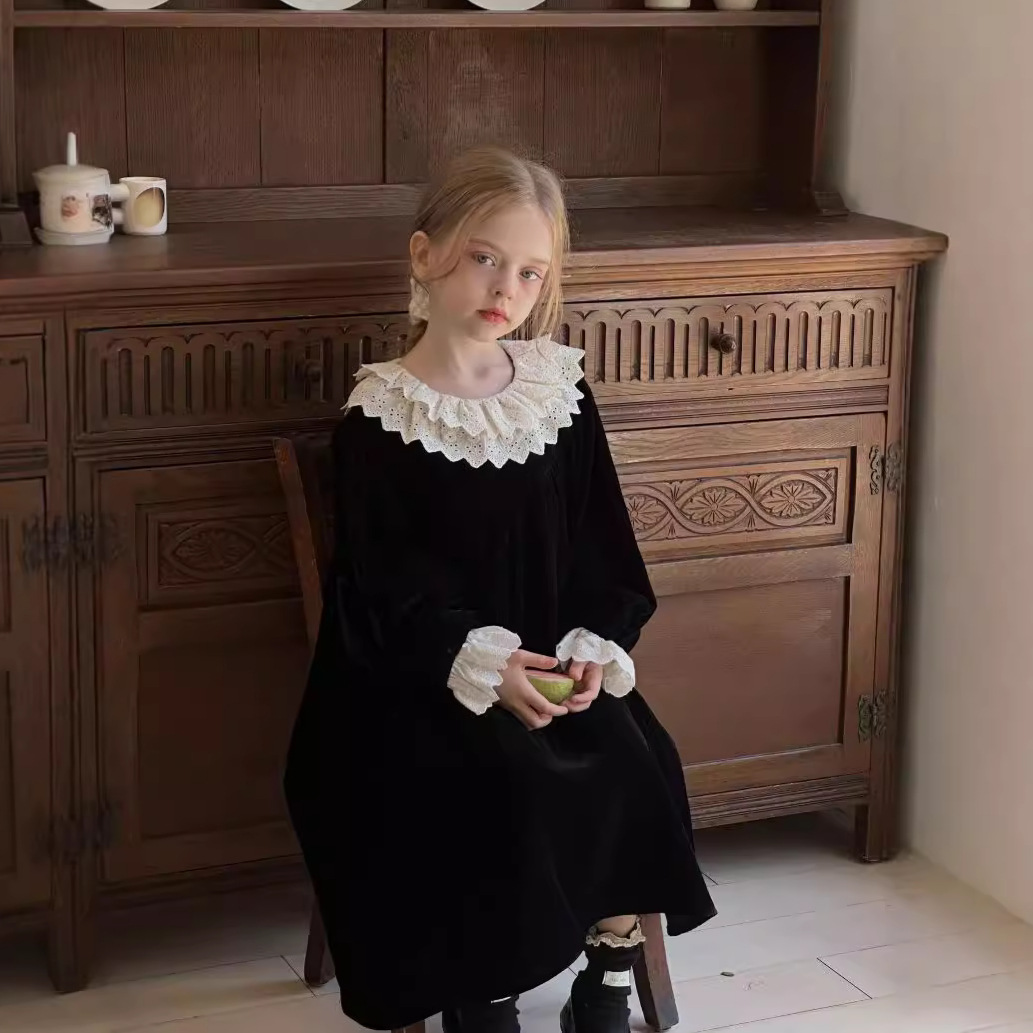 2024秋冬新品HL★子供服　ワンピース★90cm〜140cm