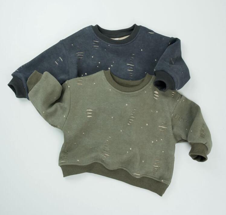 2024秋冬新作★子供服　トップス　裏起毛★80cm〜130cm 2色