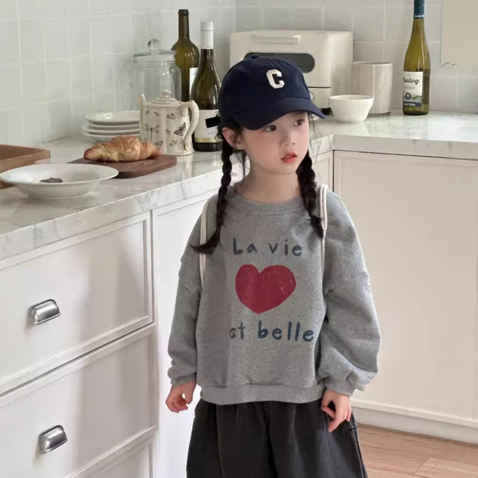 2024★秋冬新作★韓国風子供服★トレーナー★90cm〜150cm 2色