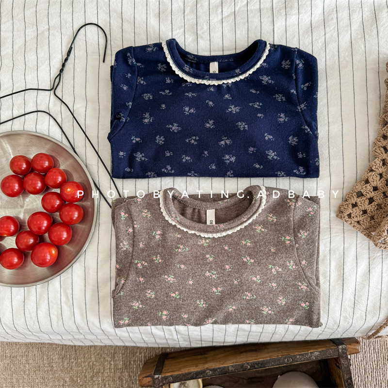 2024秋冬新品★子供服　長袖トップス★80cm〜130cm 2色