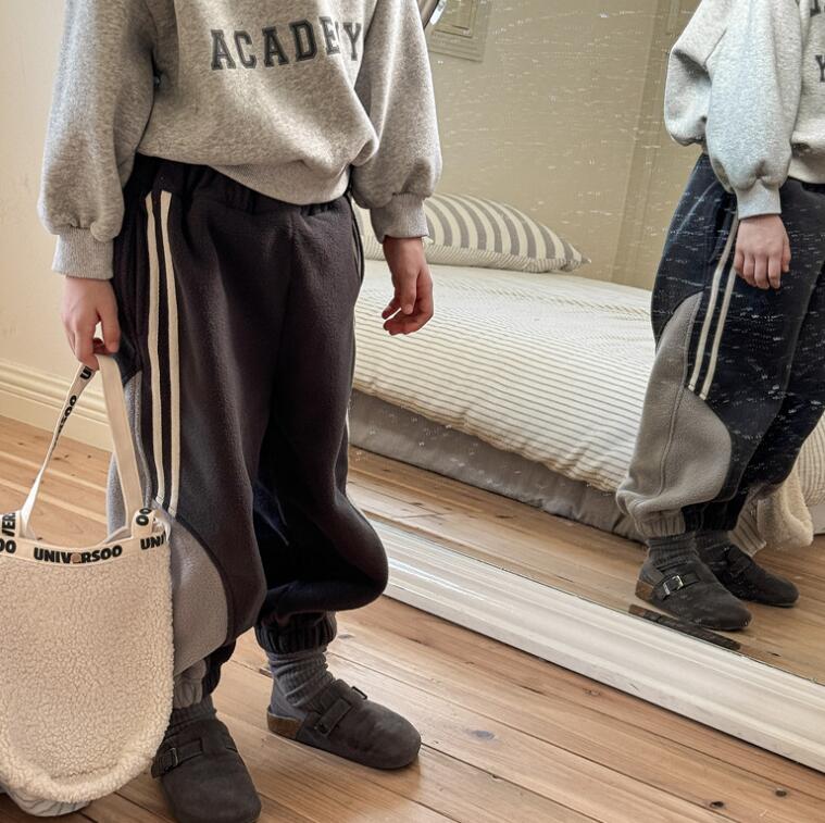 2024秋冬新品★子供服　ズボン　裏起毛★80cm〜130cm 2色