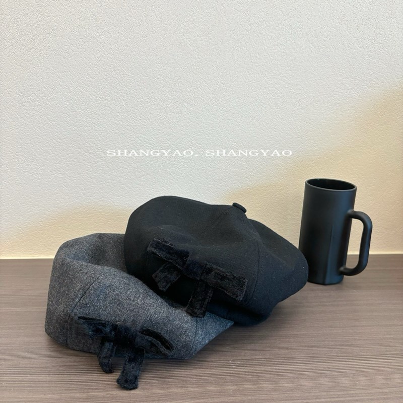 「2024」子供用★帽子★キャップ★ベレー帽★キッズ★蝶結び★2色