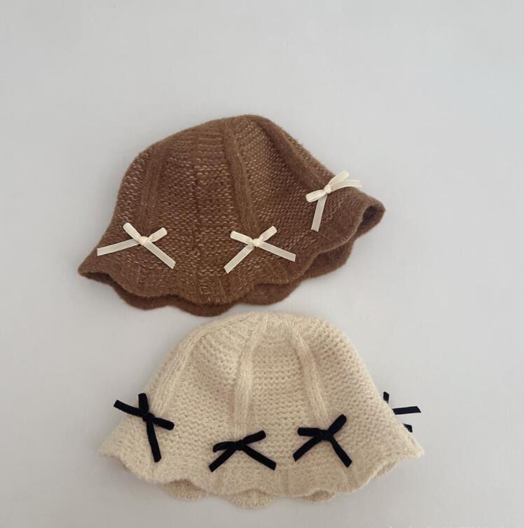 「2024」子供用★帽子★ニット帽子★キッズ★バケットハット★暖かい★2色