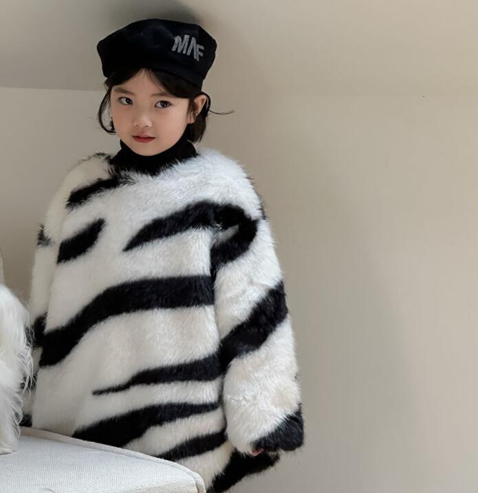 「2024」子供服★トップス★ふわふわ★韓国風子供服★秋冬★2色90cm〜140cm