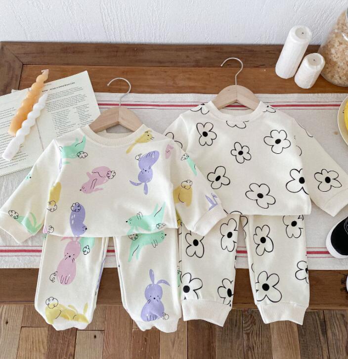 「2024」子供服★トップス+ズボン★セットアップ★韓国風子供服★2色73cm〜110cm