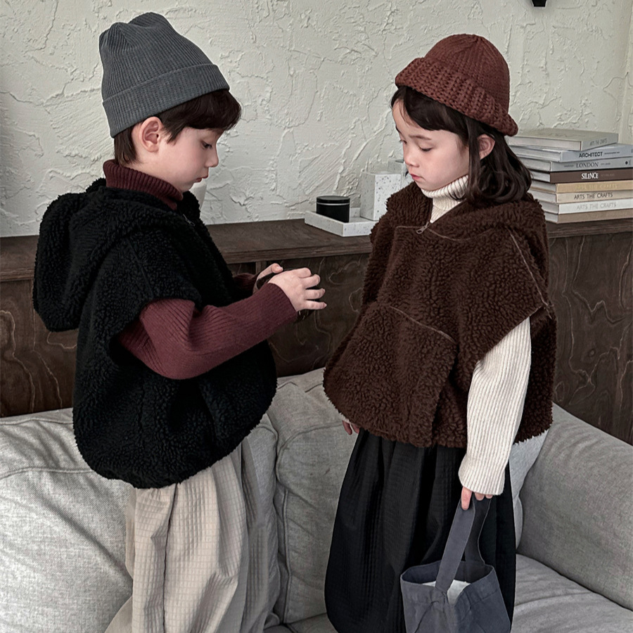 「2024」子供服★トップス★チョッキ★ベスト★韓国風子供服★2色80cm〜140cm