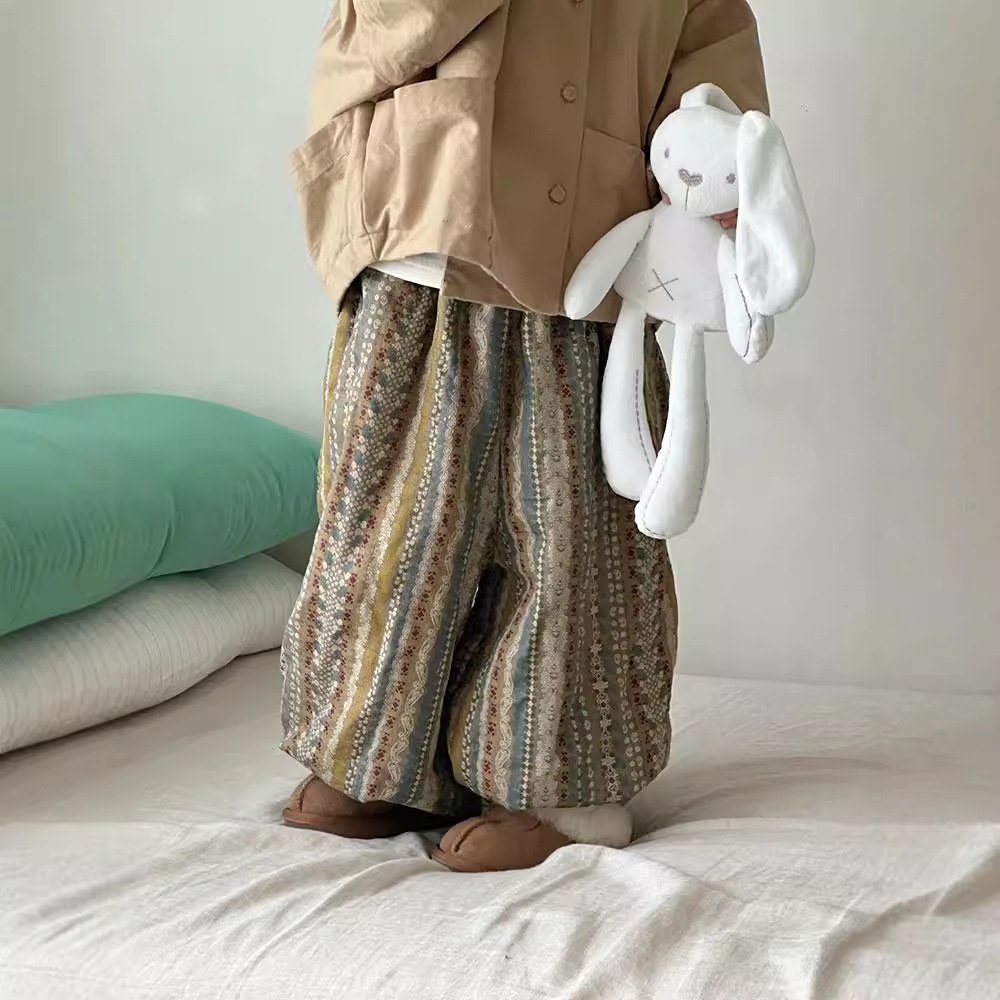 2024★秋冬新作★韓国風子供服★ズボン★裏起毛★90cm〜150cm