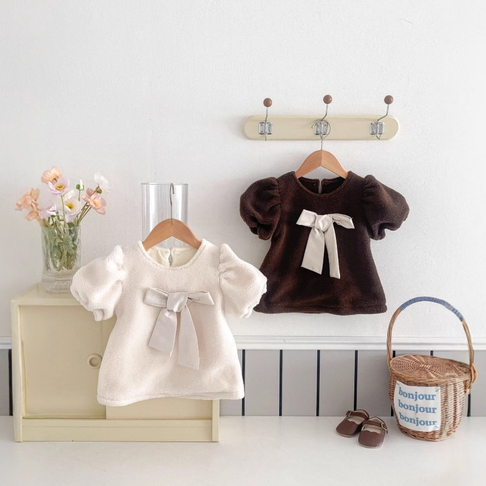 2024秋冬新品★子供服　ワンピース★73CM〜110cm 2色