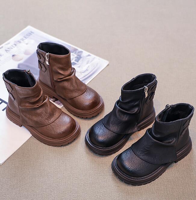 「2024」靴★子供靴★キッズ靴★シューズ★キッズ★ショートブーツ★4色26#〜36#