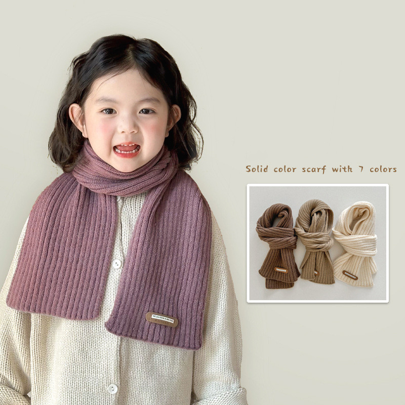 「2024」★子供用★マフラー★防寒★襟巻き★ネックウォーマー★キッズ★暖かい★7色