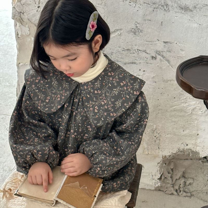 「2024」子供服★トップス★長袖シャツ★花柄★韓国風子供服★90cm〜140cm