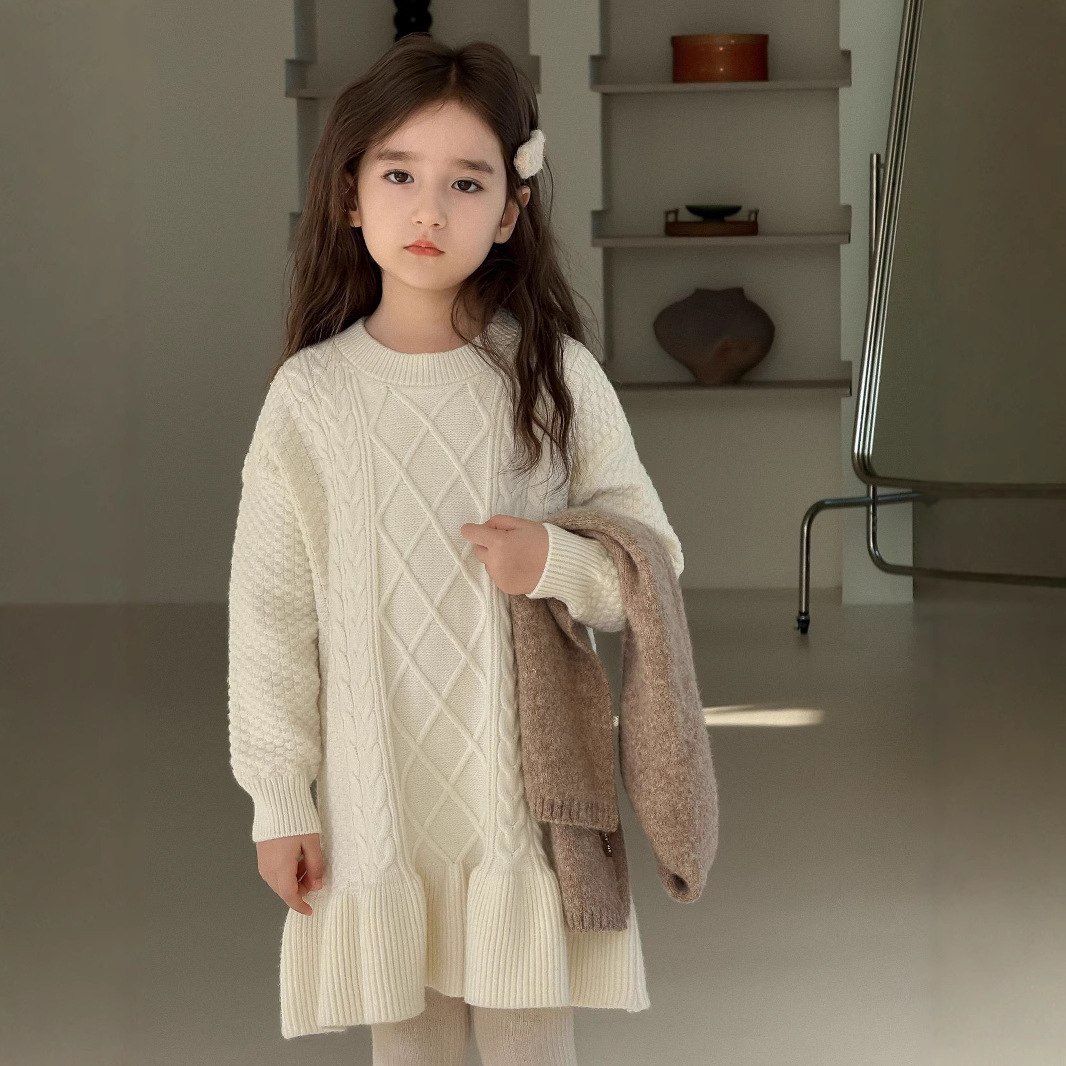 2024★秋冬新作★韓国風子供服★ワンピース★90cm〜150cm