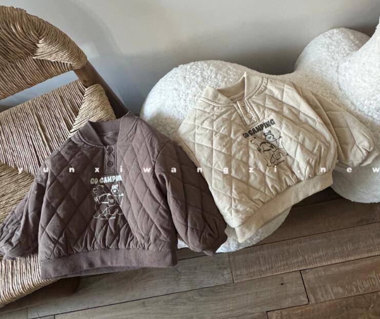 2024冬新入荷★子供服 　厚手トレーナー★80cm-120cm　3色