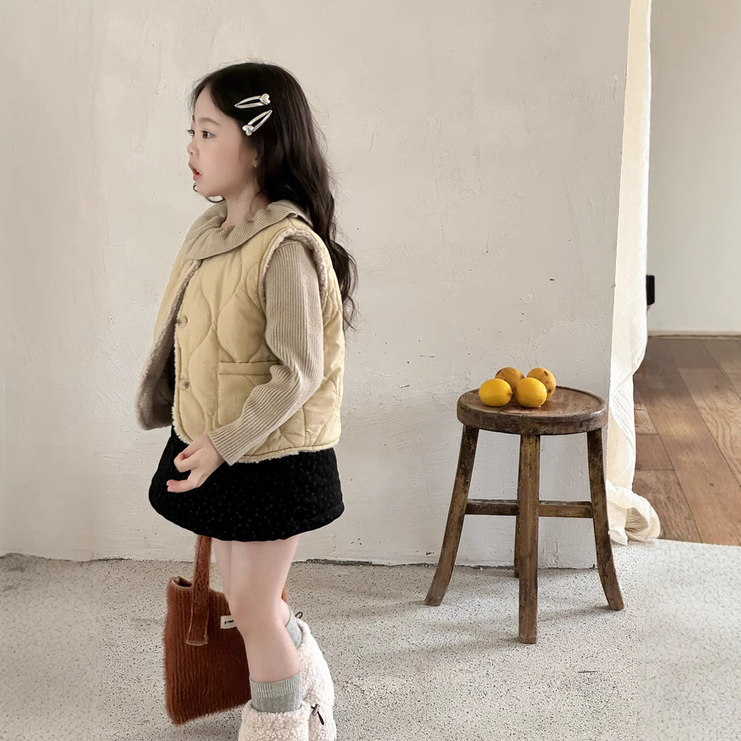 2024★秋冬新作★韓国風子供服★チョッキ★90cm〜150cm