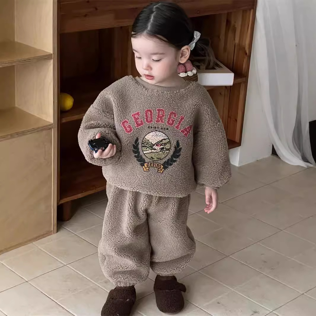 2024秋冬新品★子供服　セットアップ★73CM〜110cm 2色