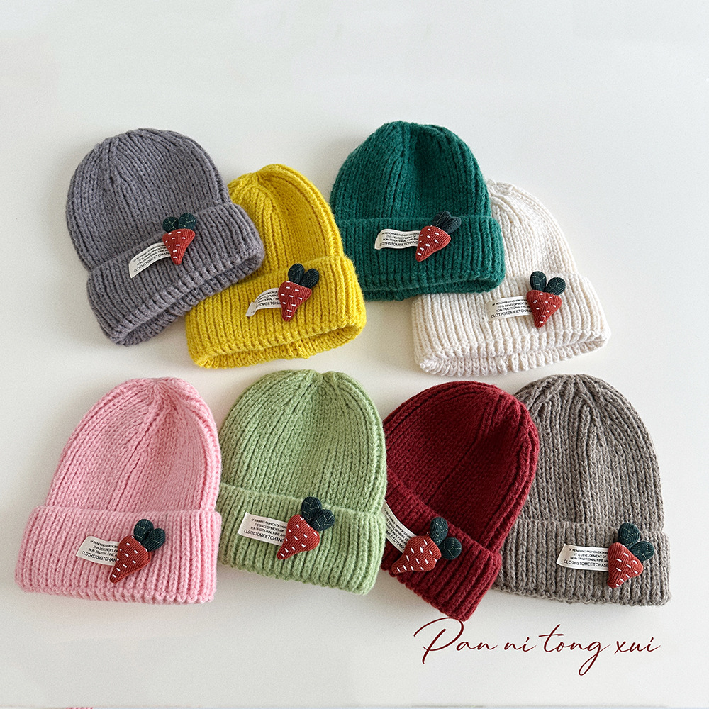 「2024」子供/大人兼用★帽子★ニット帽子★女の子★防寒★暖かい★14色