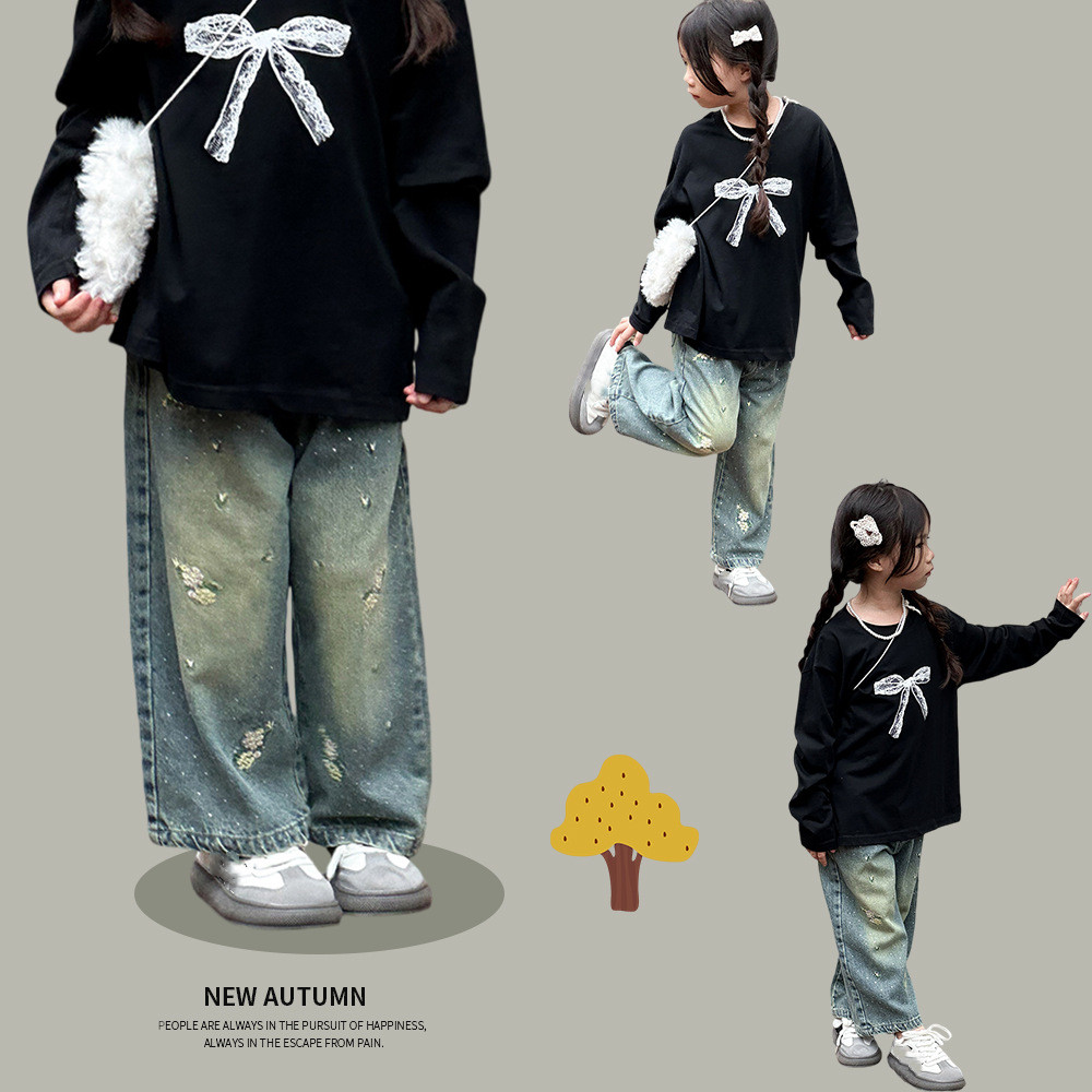 「2024」子供服★ズボン★ボトムス★ジーンズ★韓国風子供服★100cm〜160cm