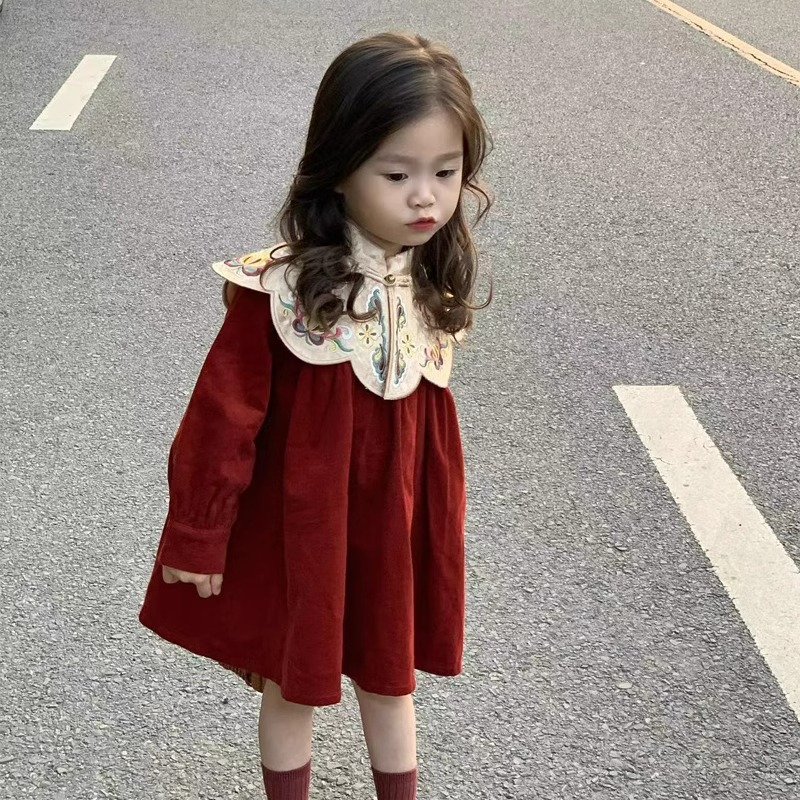 「2024」子供服★ワンピース★長袖★韓国風子供服★90cm〜140cm