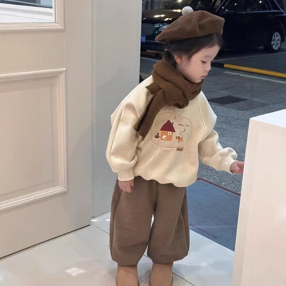 2024新品★子供服　トレーナー&ズボン分けて　裏起毛★90cm〜130cm