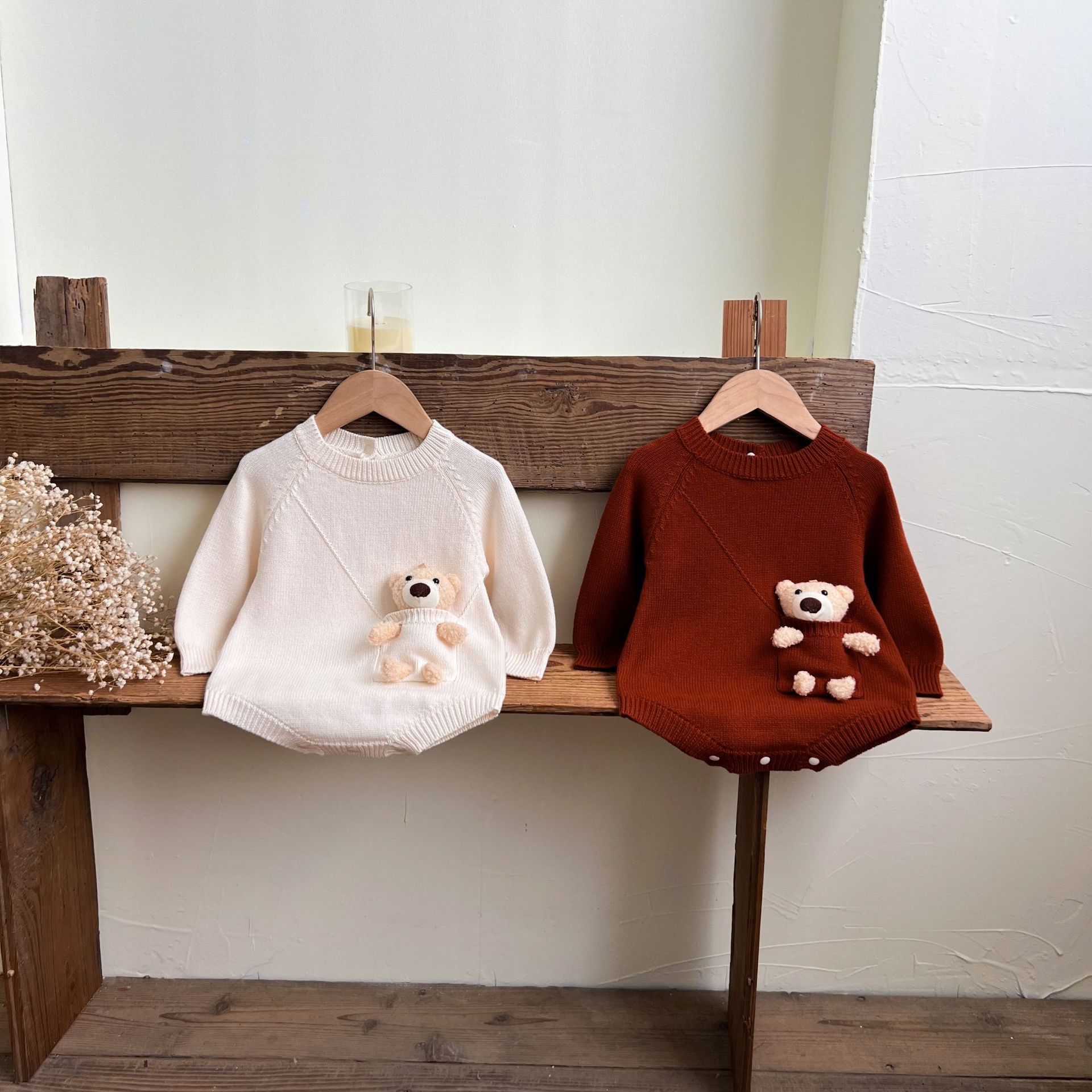 2024★春秋新作★韓国風ベビー服★ロンパース★66cm〜100cm 2色