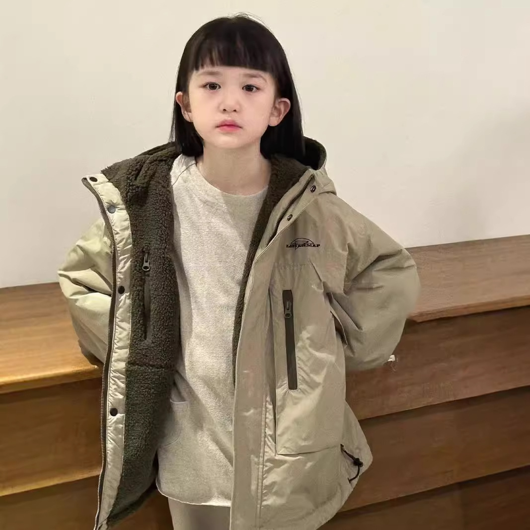 2024冬新品★子供服  両面着用 コート★120cm〜170cm