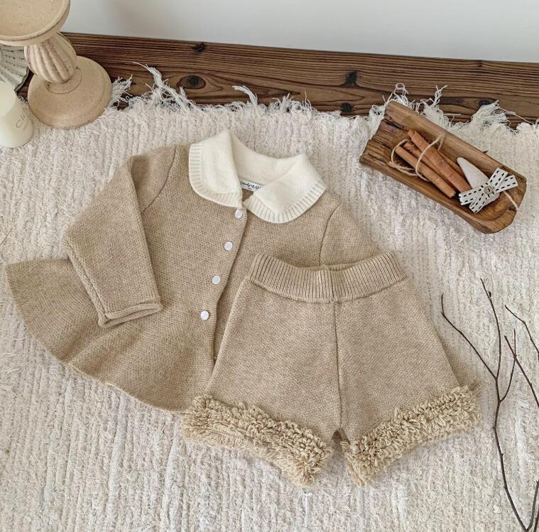 2024新品Cu★子供服　ニット　セットアップ★73CM〜110cm 2色