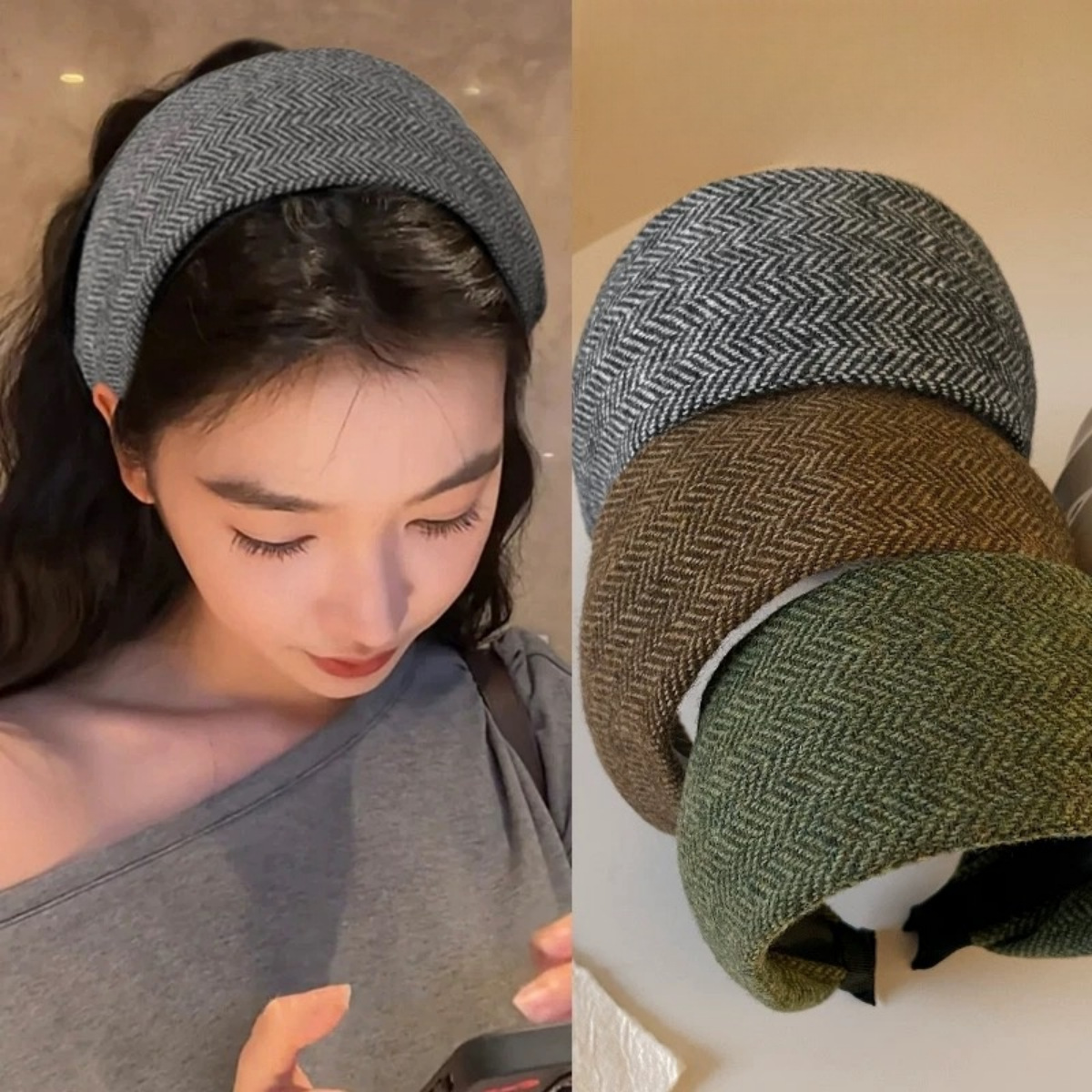 雑貨★髪飾り　カチューシャ★アクセサリー★3色