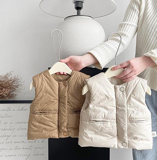 「2024」子供服★トップス★ベストコート★チョッキ★韓国風子供服★2色66cm〜100cm