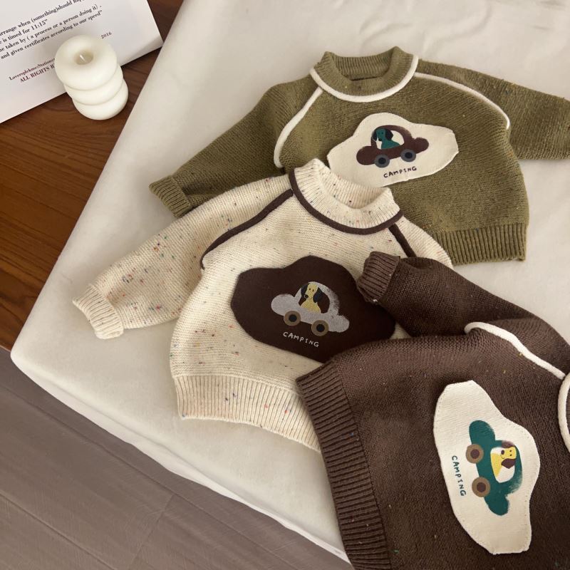 「2024」子供服★トップス★ニット★セーター★韓国風子供服★3色90cm〜130cm