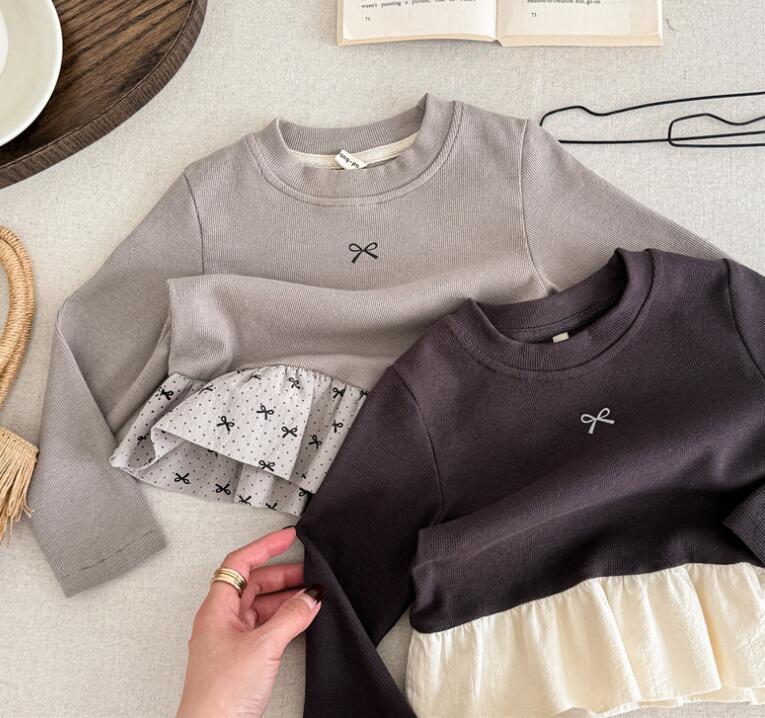 2025春新品SJ★子供服　トップス★80cm〜130cm 2色