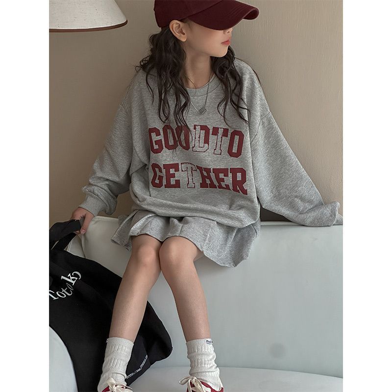 2024★春秋新作★韓国風子供服★トップス+スカート★120〜170