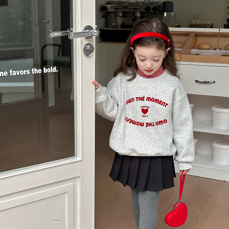 2024★秋冬新作★韓国風子供服★裏起毛★トレーナー★90cm〜160cm