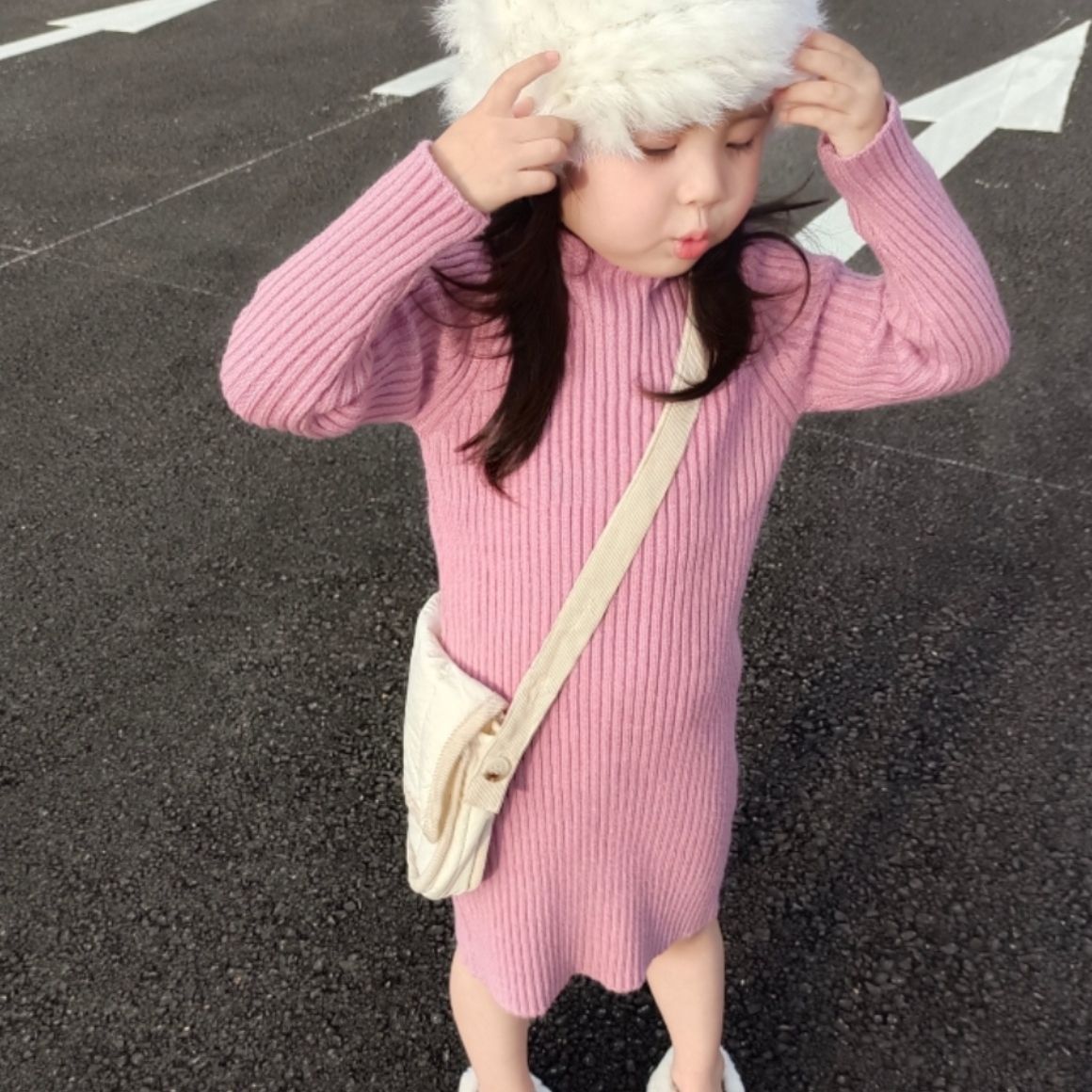 2024★春秋新作★韓国風子供服★ワンピース★90cm〜140cm 5色