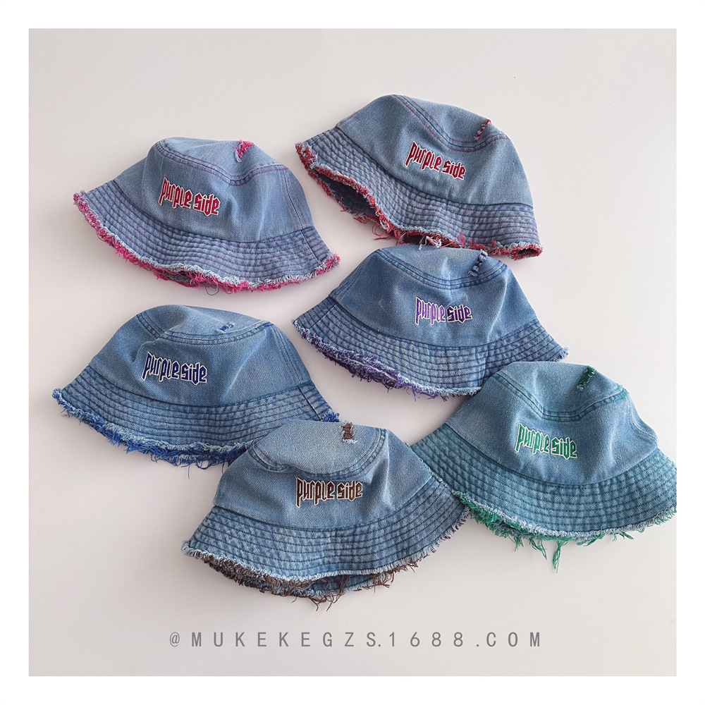 「2025」子供用★帽子★キャップ★キッズ★デニム★バケットハット★6色