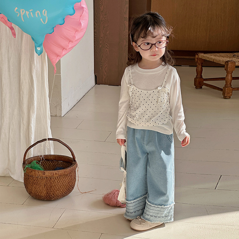 2025新作DC★子供服　重ね着トップス★90cm〜140cm