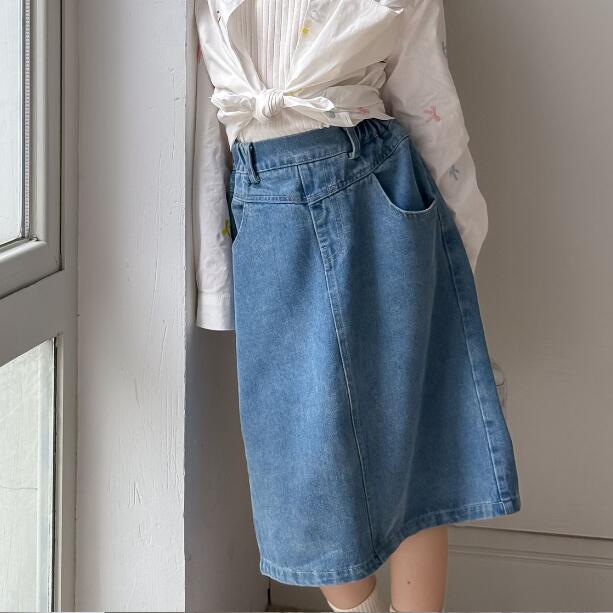 「2025」子供服★ボトムス★デニムスカート★韓国風子供服★90cm〜150cm