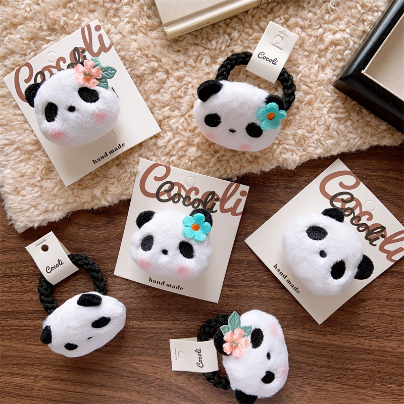 髪飾り★まとめ髪用★ヘアアクセサリー★子供用★ヘアピン★ヘアゴム★パンダ★可愛い