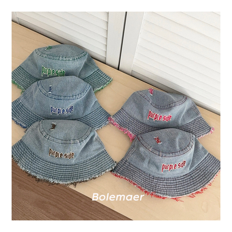 「2025」子供用★帽子★キャップ★キッズ★デニム★バケットハット★6色