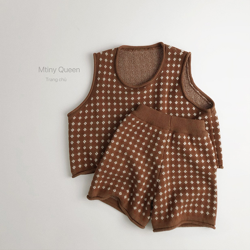 2025新品★子供服 　ニットベスト&ズボン&カーディガン★80cm〜130cm