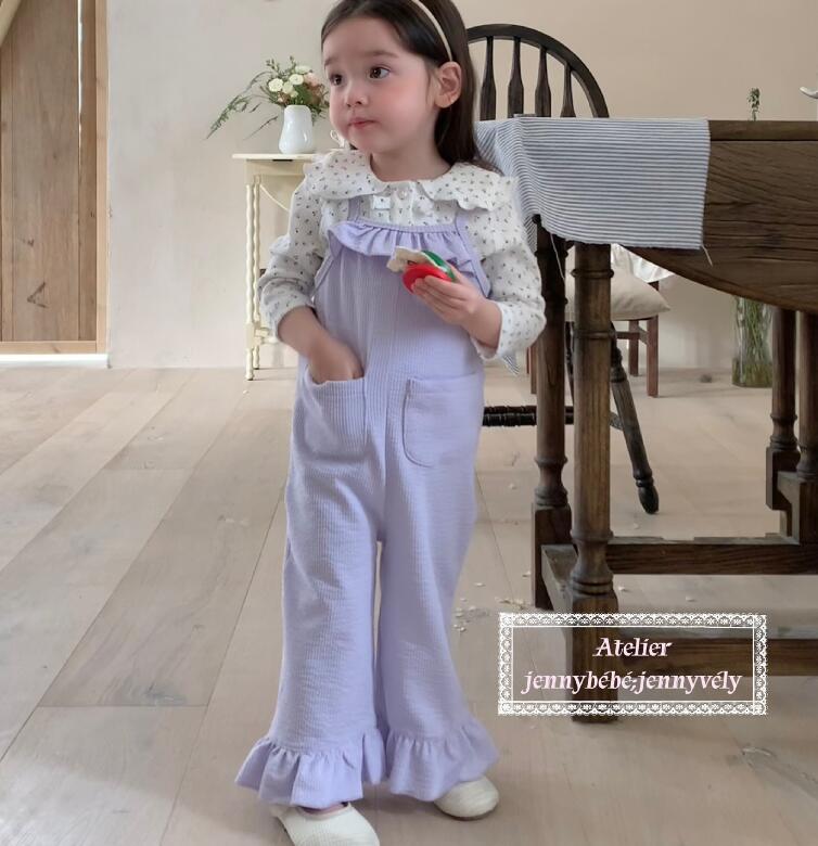 2025春新作jen★子供服　トップス&サロペット分けて★73CM〜120cm 2色